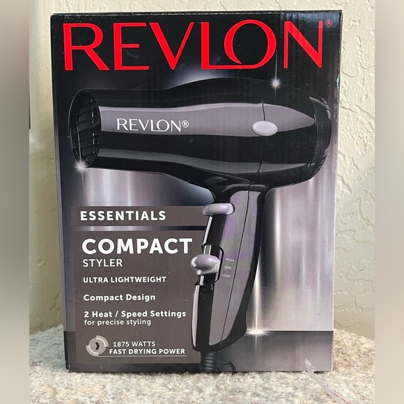 Revlon Other - NEW Revlon 1875W Compact Hair Dryer Lightweight Travel Styling
